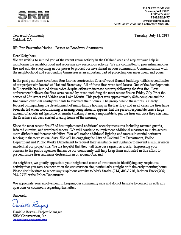 2017-07-16SRM fire prevention update